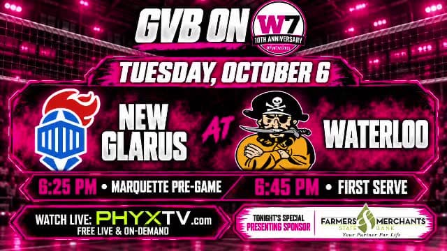 NEW GLARUS AT WATERLOO | WIAA VOLLEYBALL